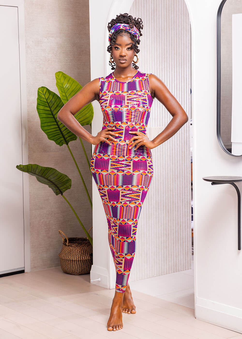 African Print Dress Kente Party Dress Plus Size Dress -  Denmark