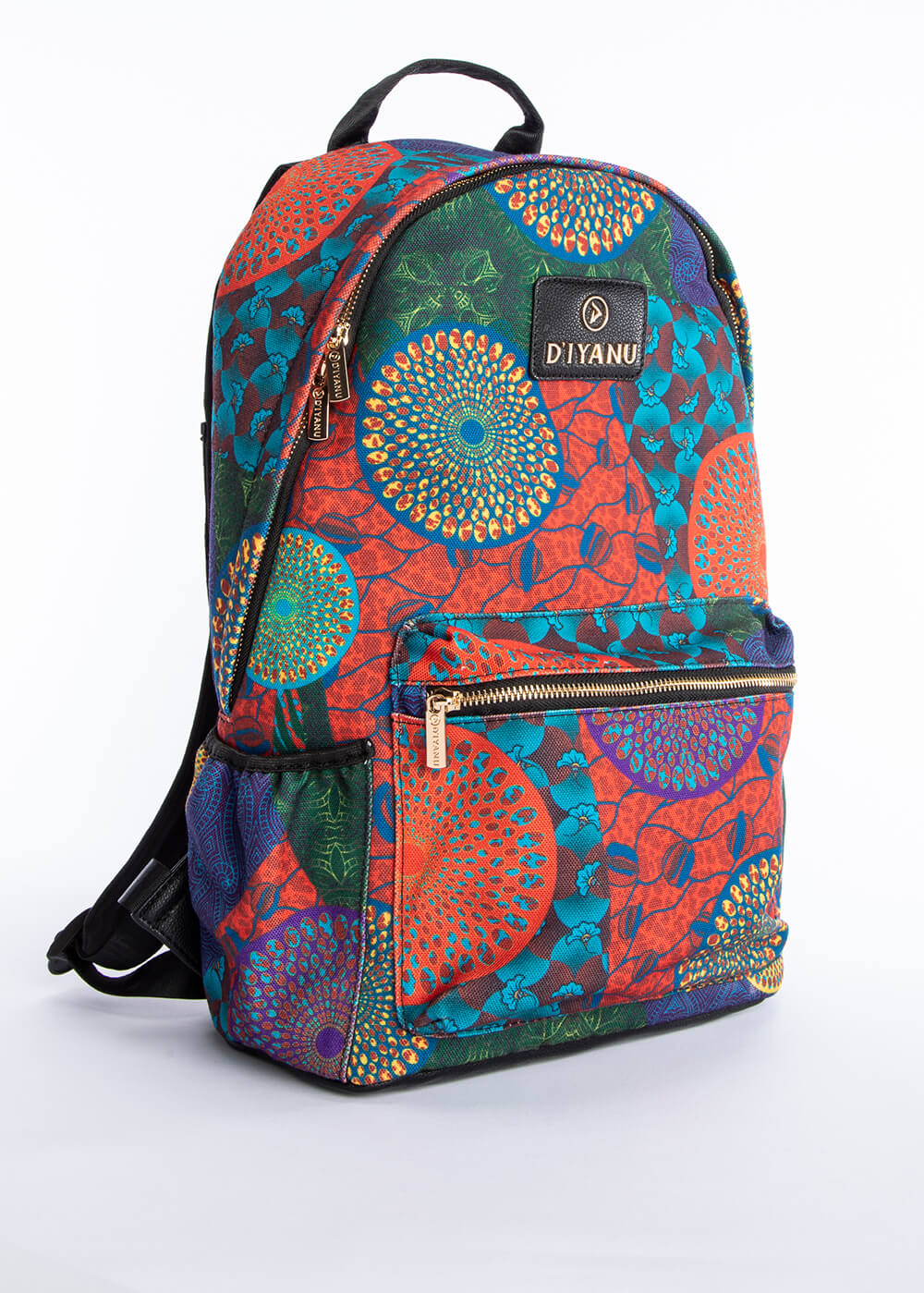 Dembe Unisex African Print Backpack (New Harvest Multipattern)