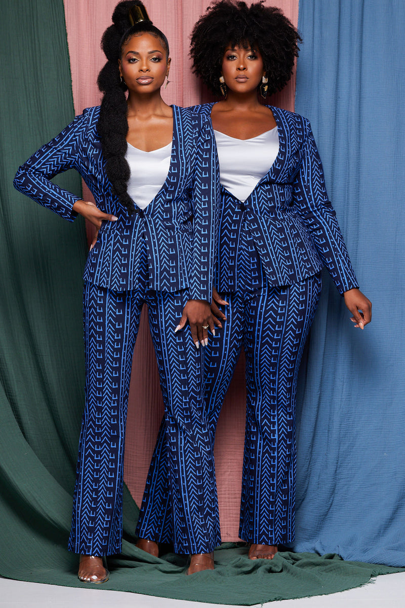 Blue Women Pantsuit 